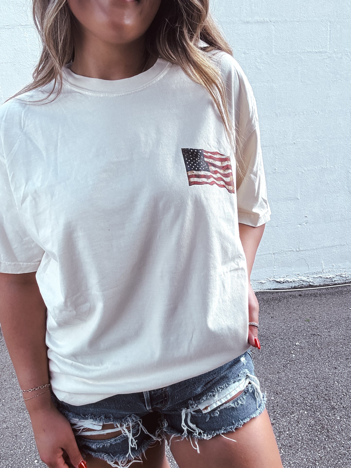Running Free Graphic Tee on Ivory