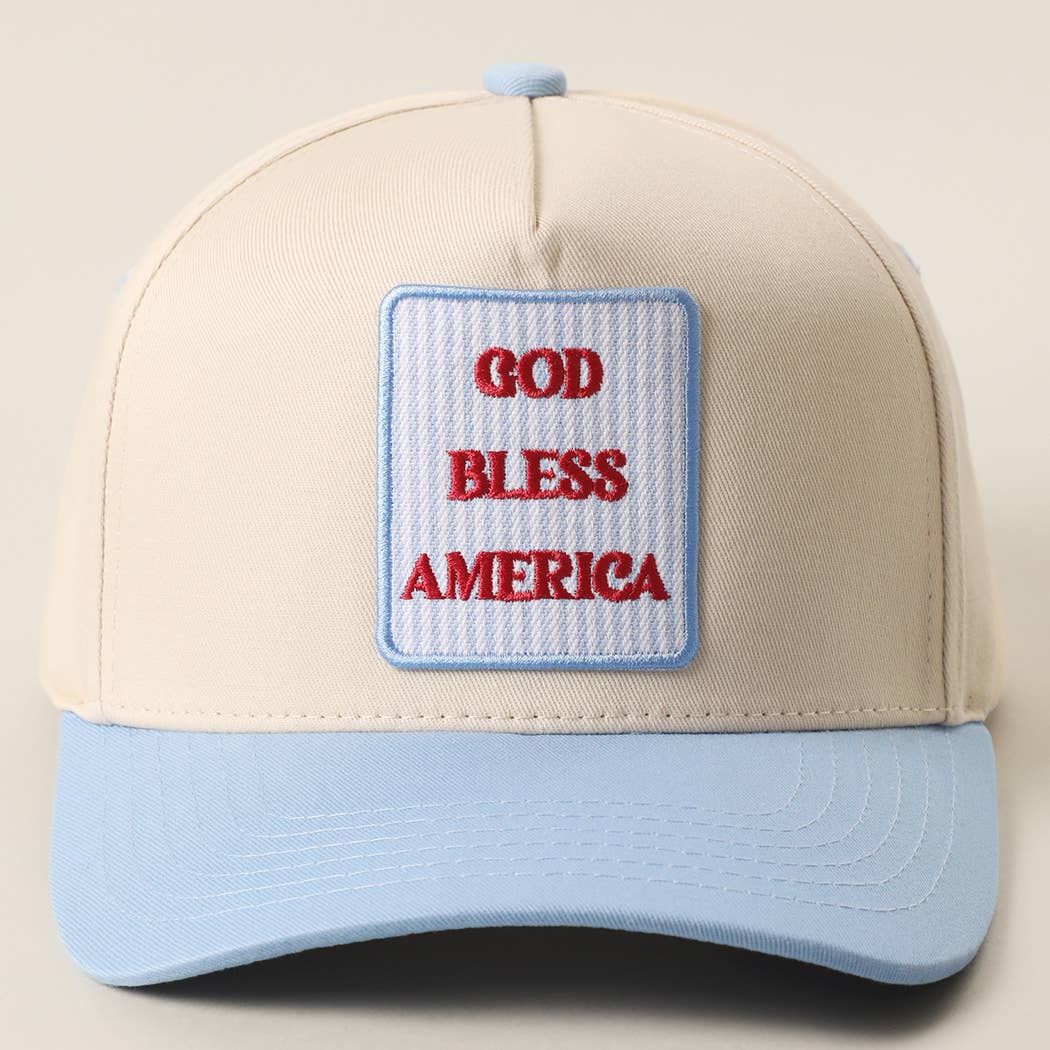 Bold God Bless America Trucker Hat