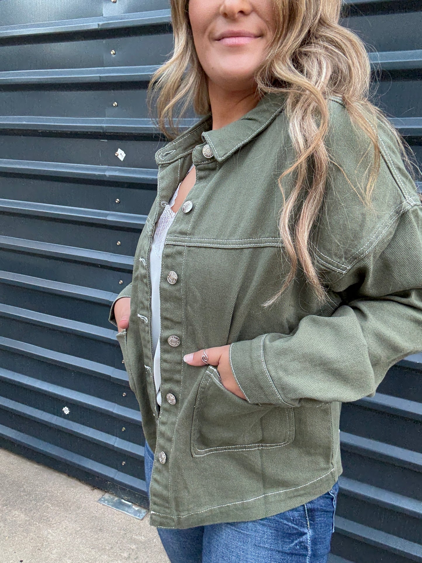 Bold Olive Jacket