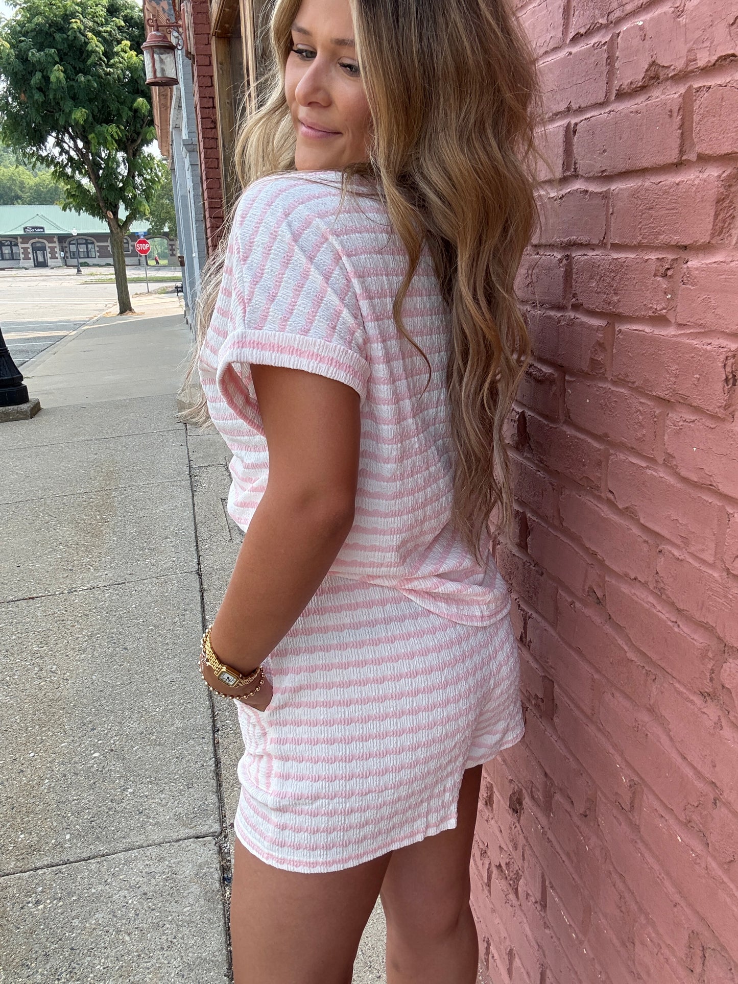 Bold Striped Lounge Set