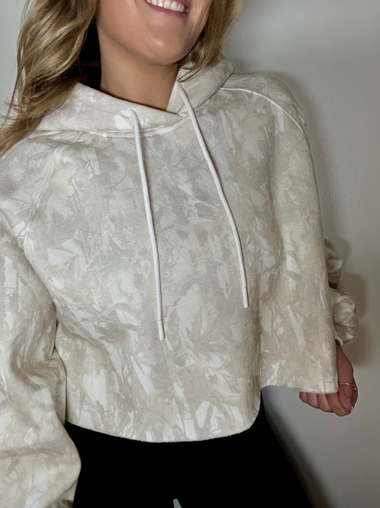 Bold Cropped Camo Sweatshirt